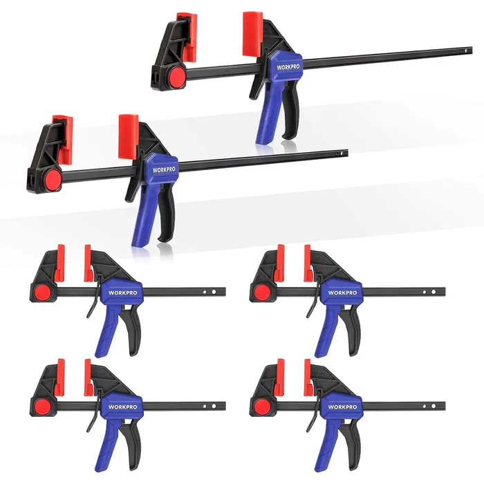 WORKPRO 6-Pack Bar Clamps (4 x 6 in, 2 x 12 in)