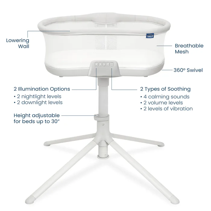 HALO BassiNest Soothing Swivel Sleeper 3.0