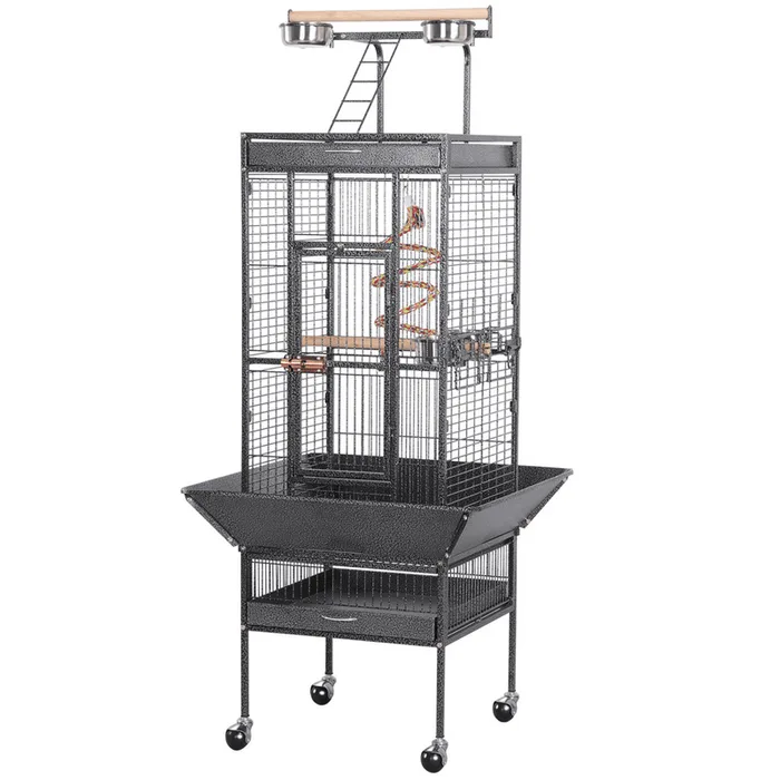 61 Inch Parrot Cage with Play Top