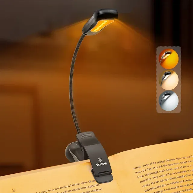 Vekkia Rechargeable Amber Book Light