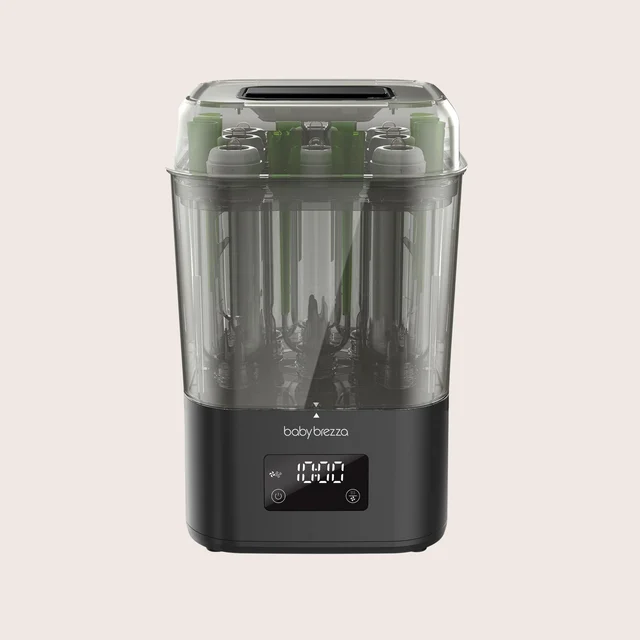 Baby Brezza SuperQuick Baby Bottle Sterilizer and Dryer — our top pick