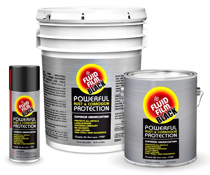 Fluid Film Black Aerosol and Non-Aerosol