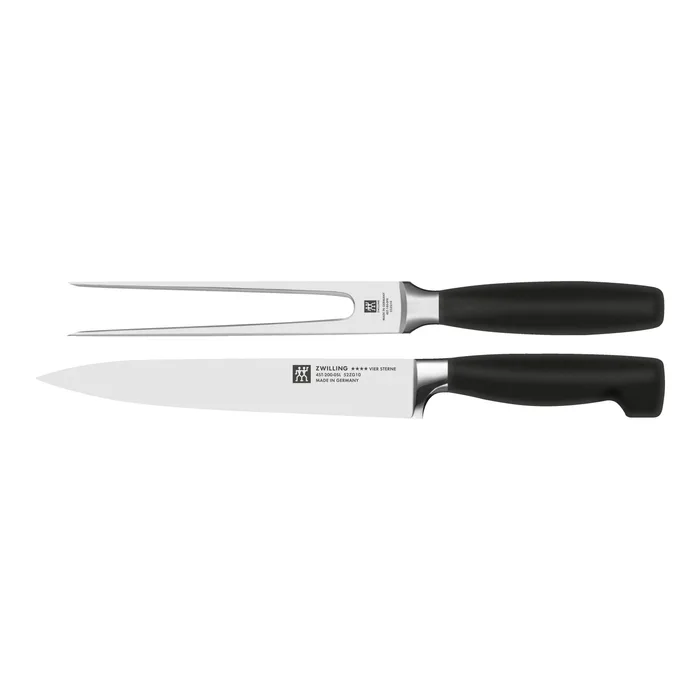 Zwilling Four Star 2-pc Slicing/Carving Knife and Fork Set (35037-000)