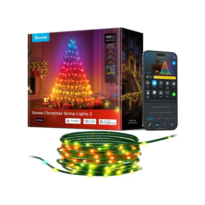 Govee Christmas String Lights 2 (66 ft, H70C4)