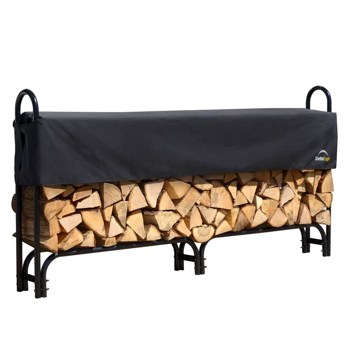 ShelterLogic Heavy Duty Firewood Rack 8 Ft. with Cover