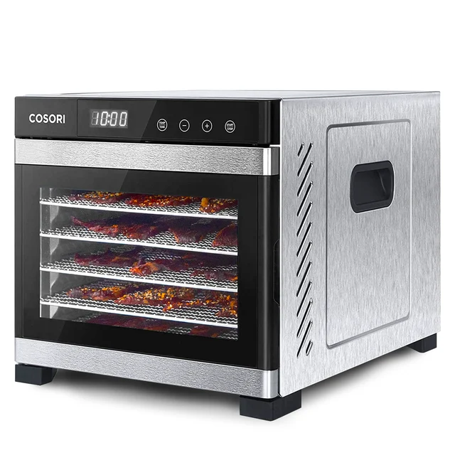 COSORI Premium Stainless Steel Food Dehydrator (6-Tray, CP267-FD) — our top pick