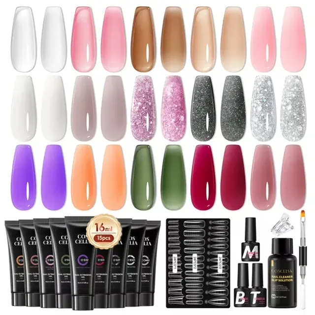 Coscelia Poly Nail Gel Kit (No Lamp)