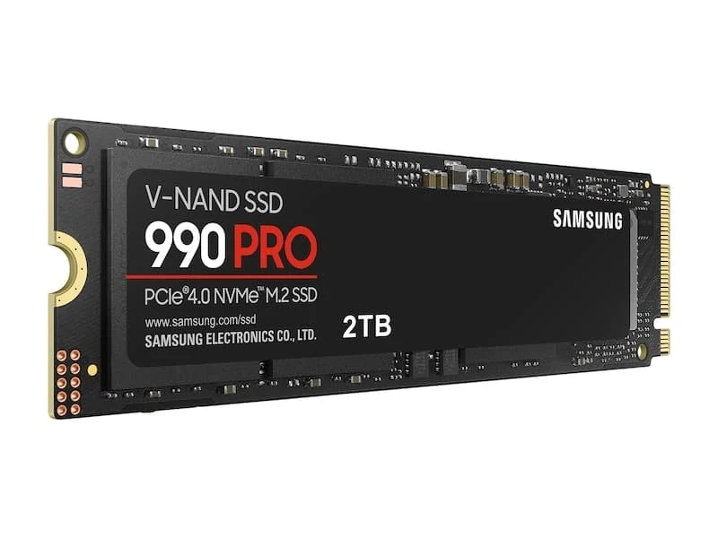 Samsung 990 PRO (PCIe 4.0 NVMe M.2) — our top pick