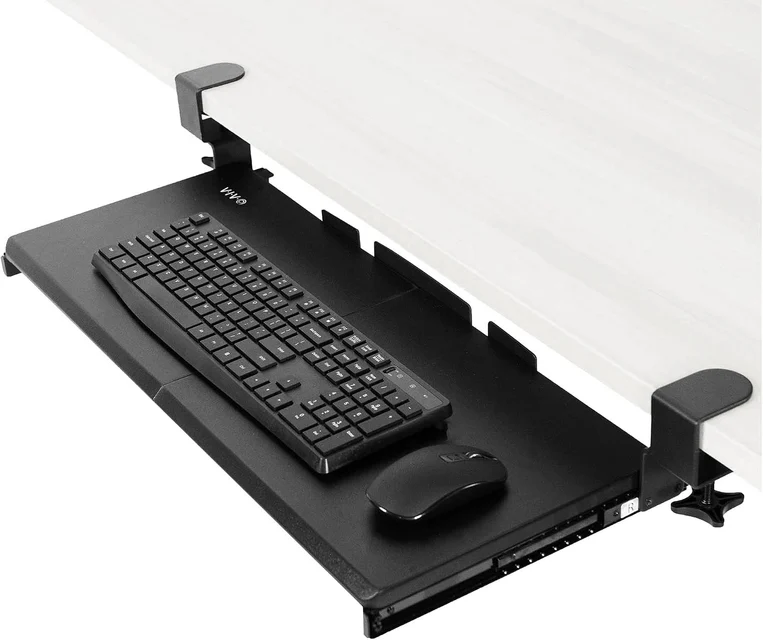 VIVO Large Clamp-on Keyboard and Mouse Tray (MOUNT-KB05E)