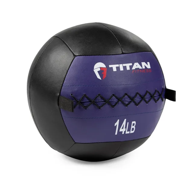 Titan Fitness Soft Leather Medicine Ball