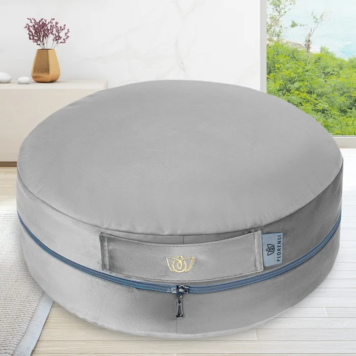 Adjustable Round Zafu Meditation Cushion