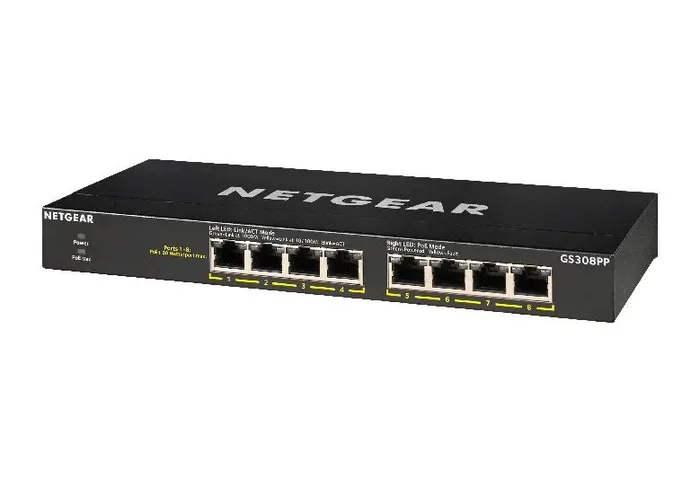 GS308PP 8-Port Gigabit Unmanaged PoE+ Switch