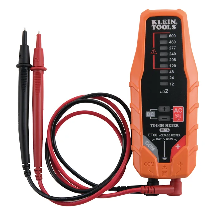 ET60 Electronic AC/DC Voltage Tester, 12 to 600V
