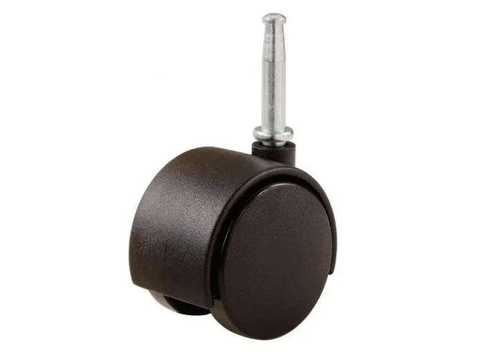 1-5/8-Inch Office Chair Stem Caster, Black, Twin Wheel, 2-Pack (9402)