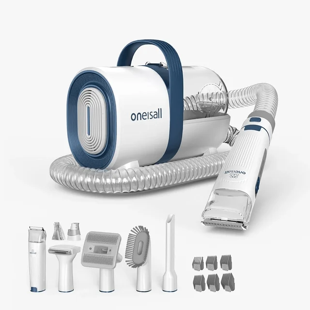 Oneisall LM2 7-in-1 Pet Grooming Vacuum Kit — our top pick