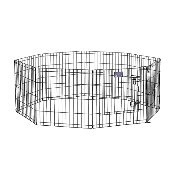 MidWest Homes for Pets Foldable Metal Exercise Pen with Door