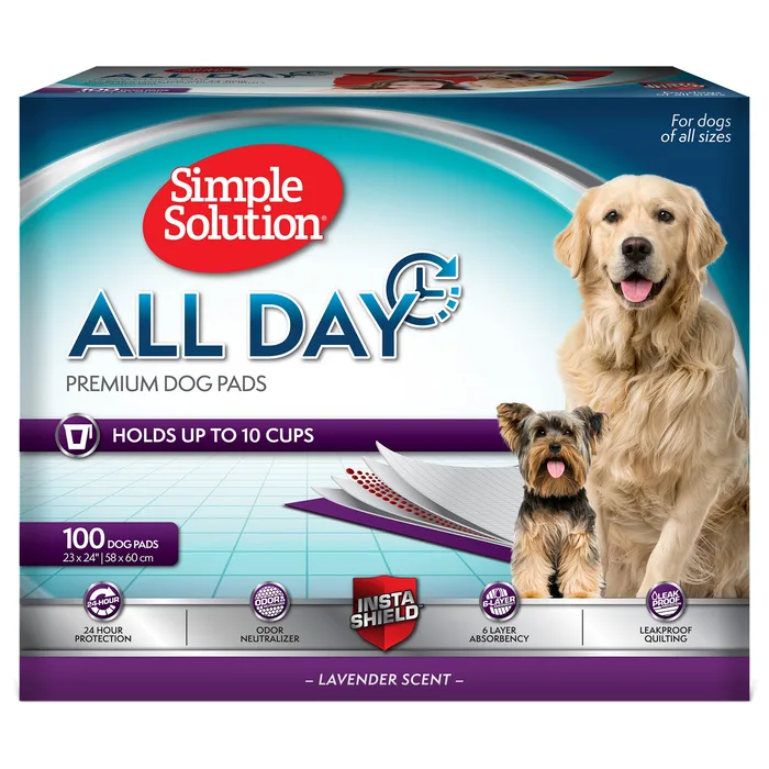 All Day Disposable Training Dog Pads (Lavender Scent)
