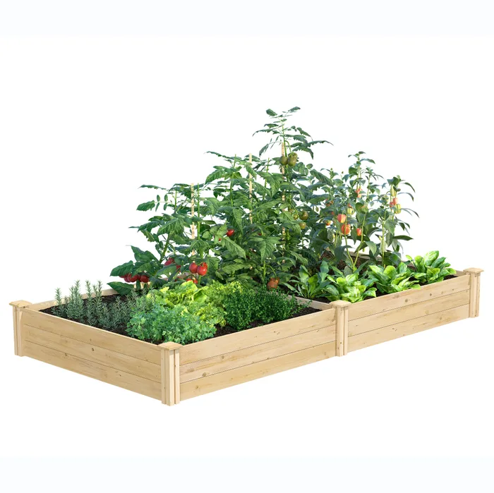 Greenes Fence Premium Cedar Raised Garden Bed 4 ft x 8 ft x 10.5 in (RC6T21B)