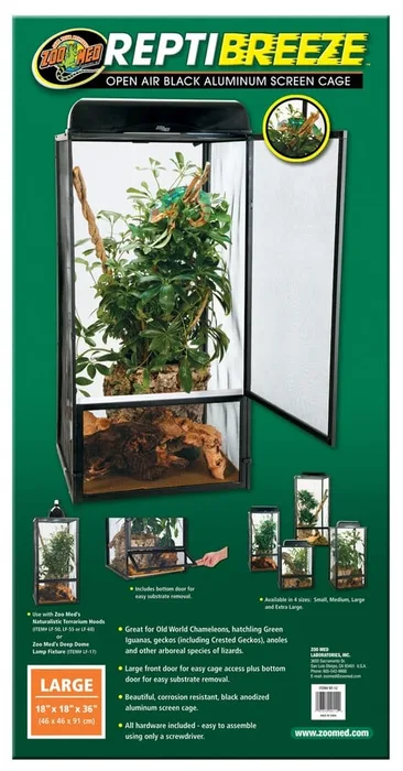 ReptiBreeze Open Air Aluminum Screen Cage