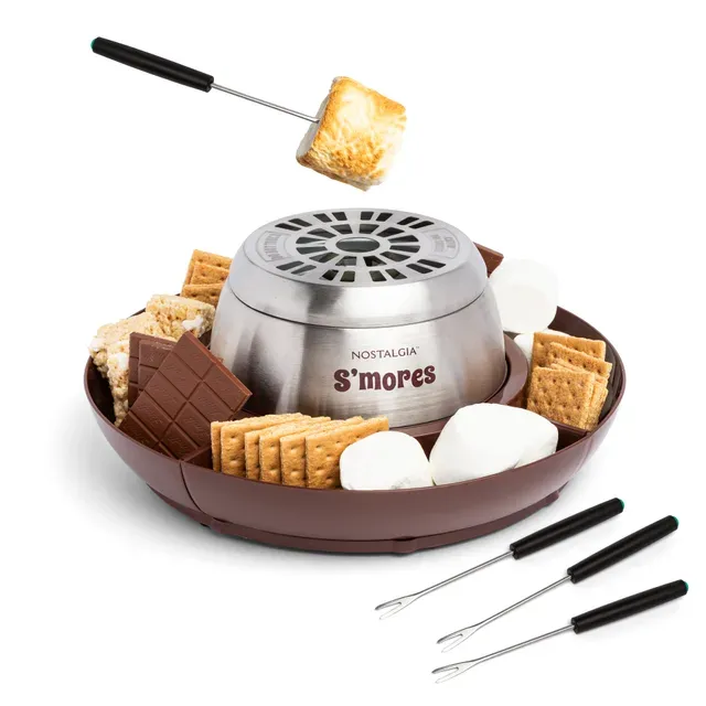 Nostalgia Electric S'mores Maker with Lazy Susan