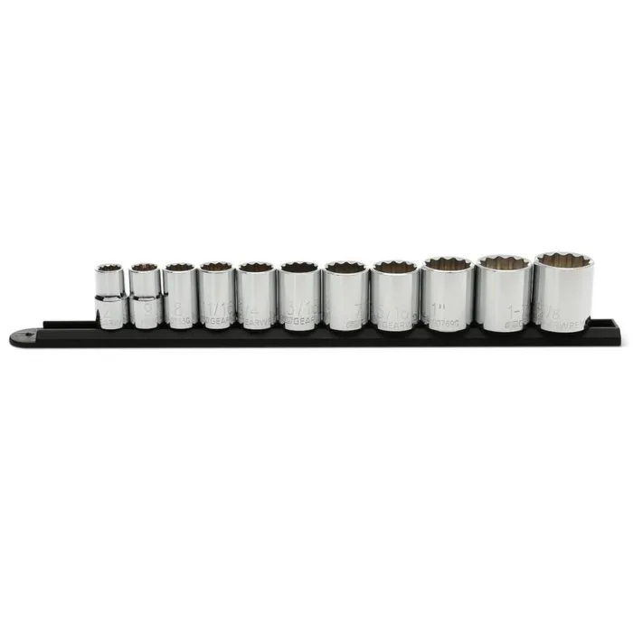 80711 11-Piece 1/2 in. Drive 12-Point Standard SAE Socket Set