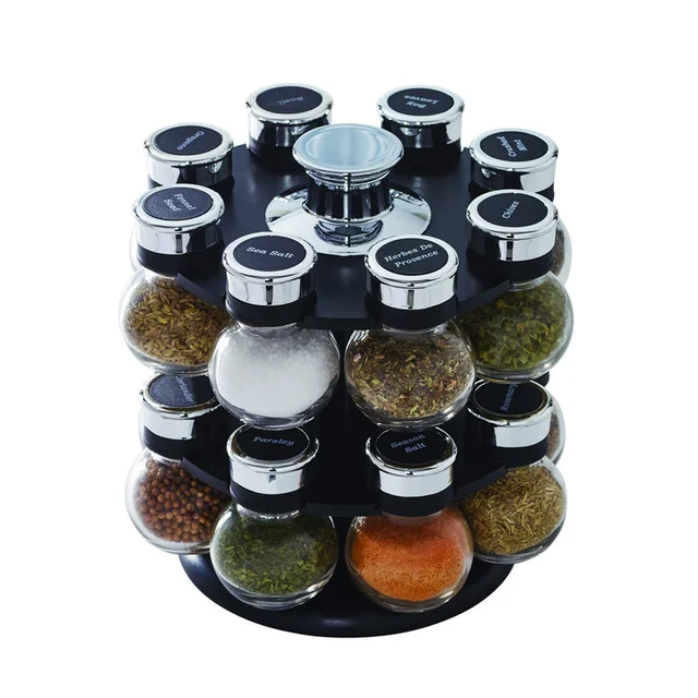 Kamenstein Ellington 16-Jar Revolving Countertop Spice Rack