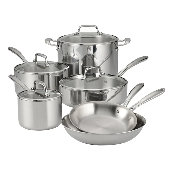 Tramontina Tri-Ply Clad 10-Piece Cookware Set