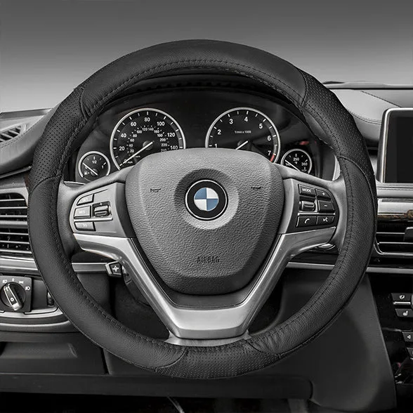 FH Group Perforated Genuine Leather Steering Wheel Cover