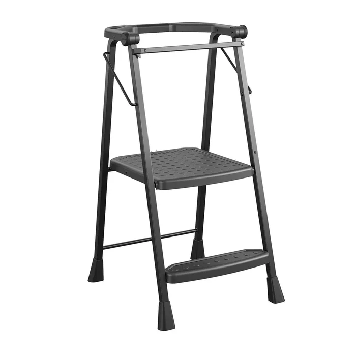 2-Step Kitchen Stepper Folding Step Stool, Premium Safety Series