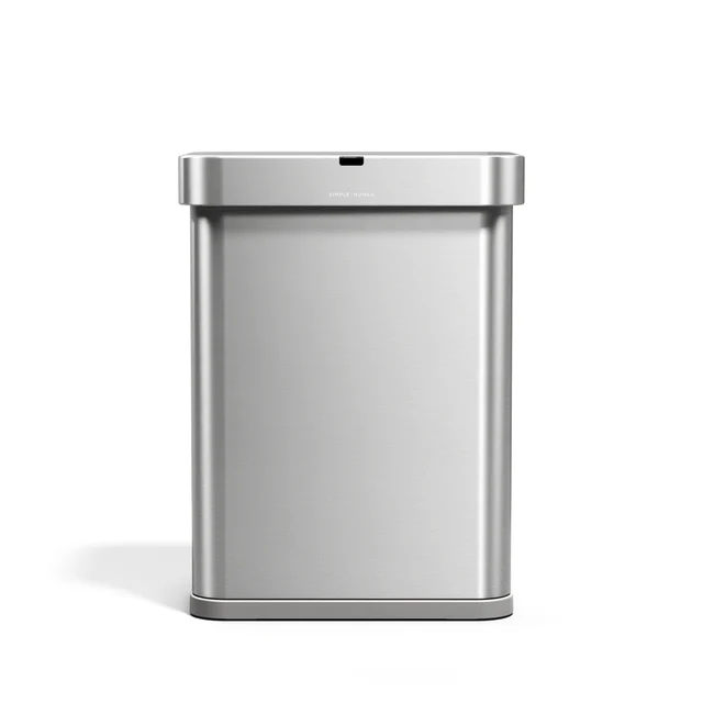 simplehuman 58L Rectangular Sensor Can with Voice & Motion Control
