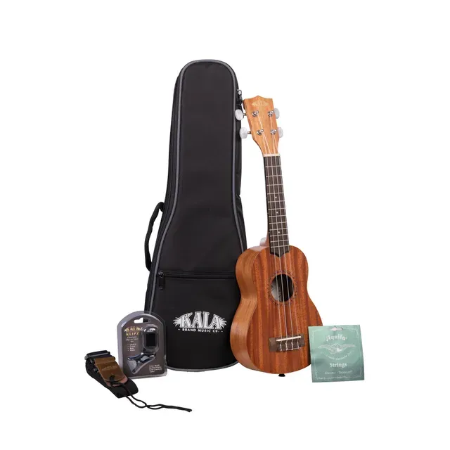 KA-15S Satin Mahogany Soprano Bundle