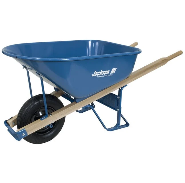 Jackson M6T22 6 Cu. Ft. Steel Contractor Wheelbarrow