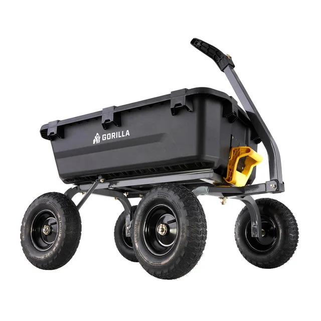 Gorilla Carts 7 Cu. Ft. Heavy-Duty Poly Yard Dump Cart (GCG-7) - our top pick