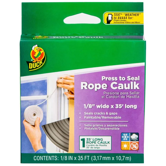 Duck Brand Rope Caulk, White, 1/8 in. x 35 ft.