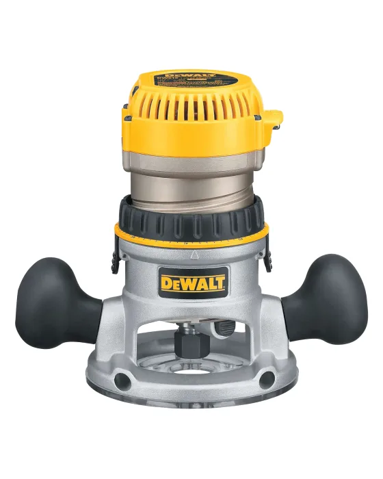 DEWALT DW618 2-1/4 HP Electronic Variable Speed Fixed Base Router - our top pick