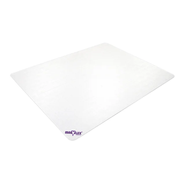 Marvelux Polycarbonate Rectangular Chair Mat for Low, Standard and Medium Pile Carpets
