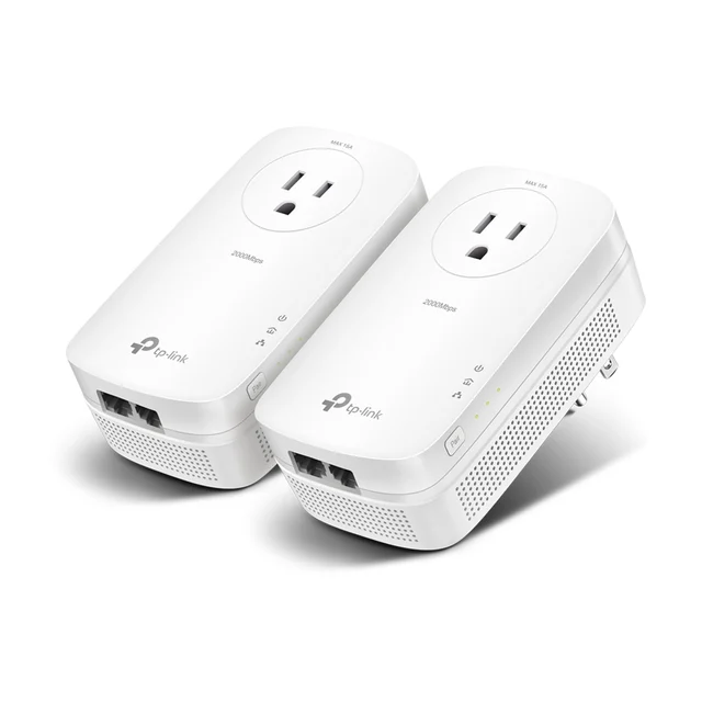 TP-Link AV2000 2-Port Gigabit Passthrough Powerline Kit (TL-PA9020P KIT)